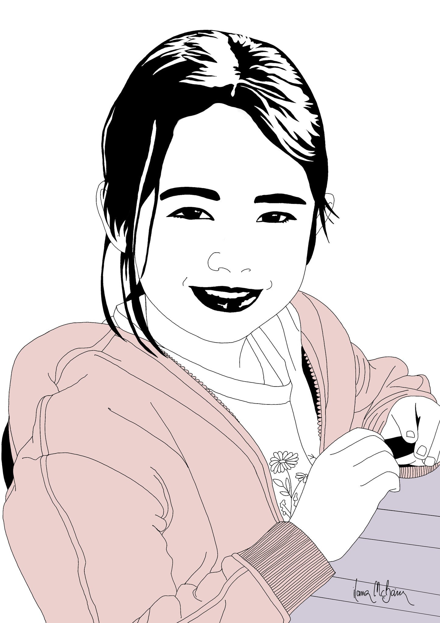 Young Girl Personalised Portrait