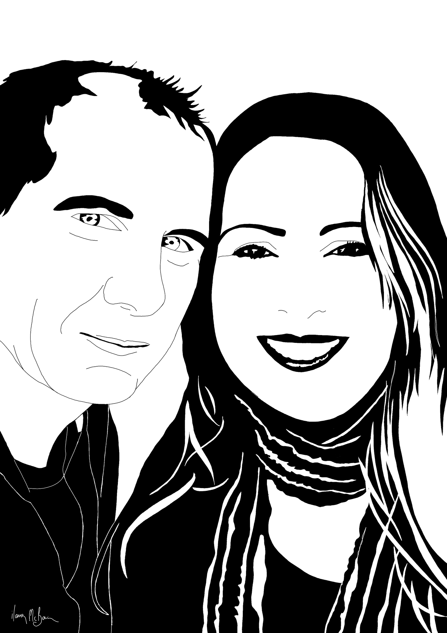 A Couple Personalised Portrait