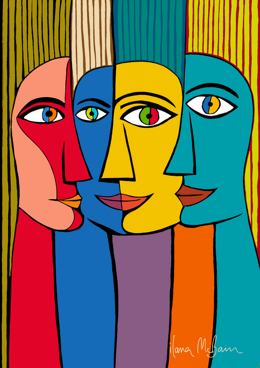 Fit and Become Together – An Art Print by Ilana McBain