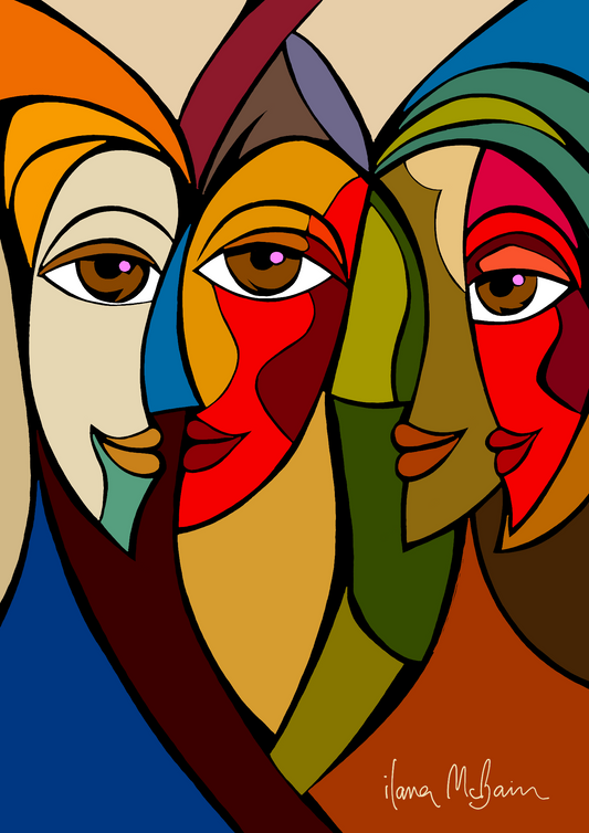 Abstract Intimacy – An Art Print by Ilana McBain