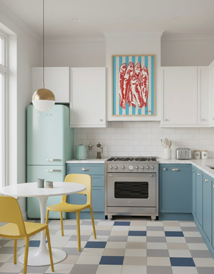 Sardines in Stripes - Pop Art Classic by Ilana McBain