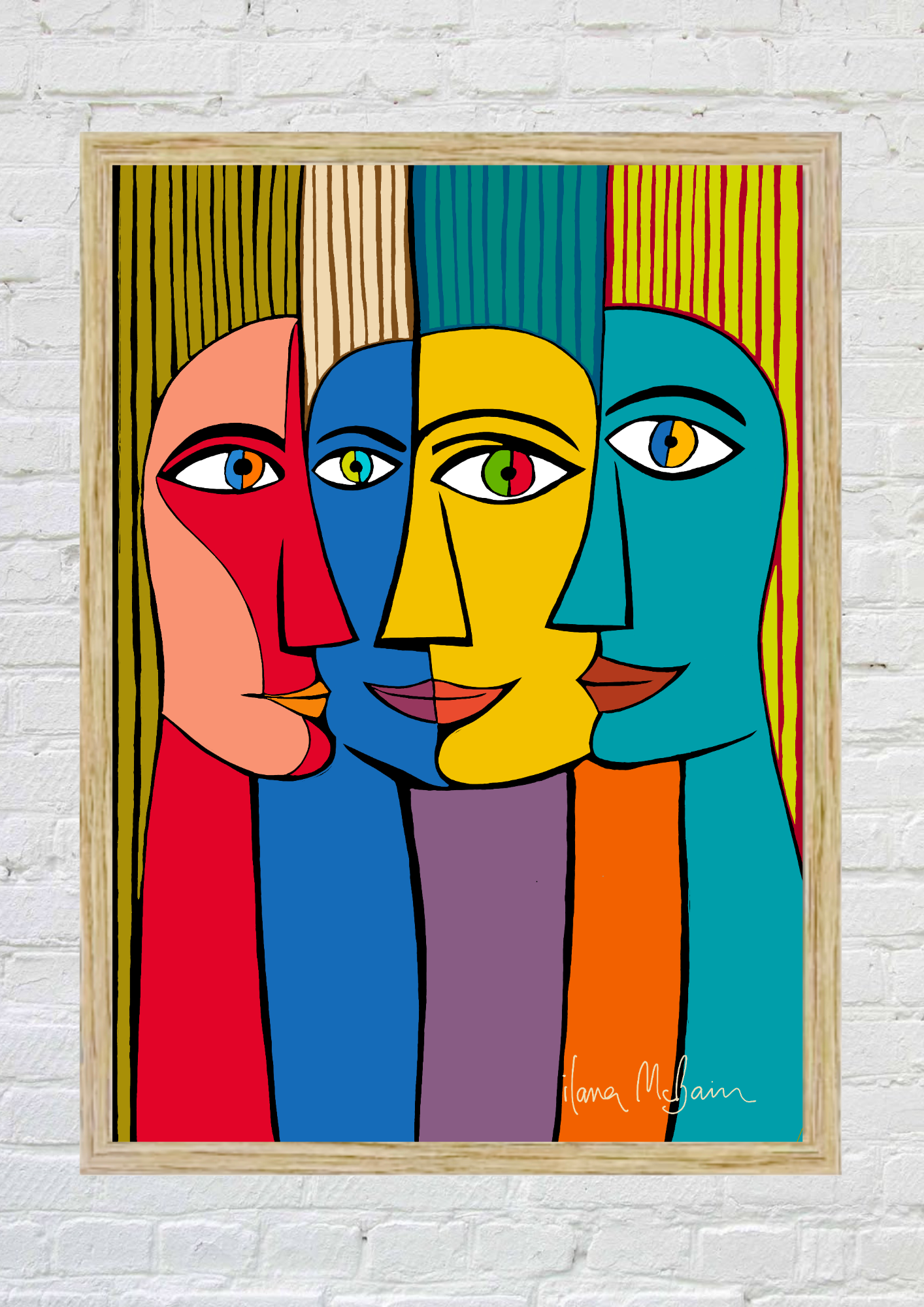 Fit and Become Together – An Art Print by Ilana McBain