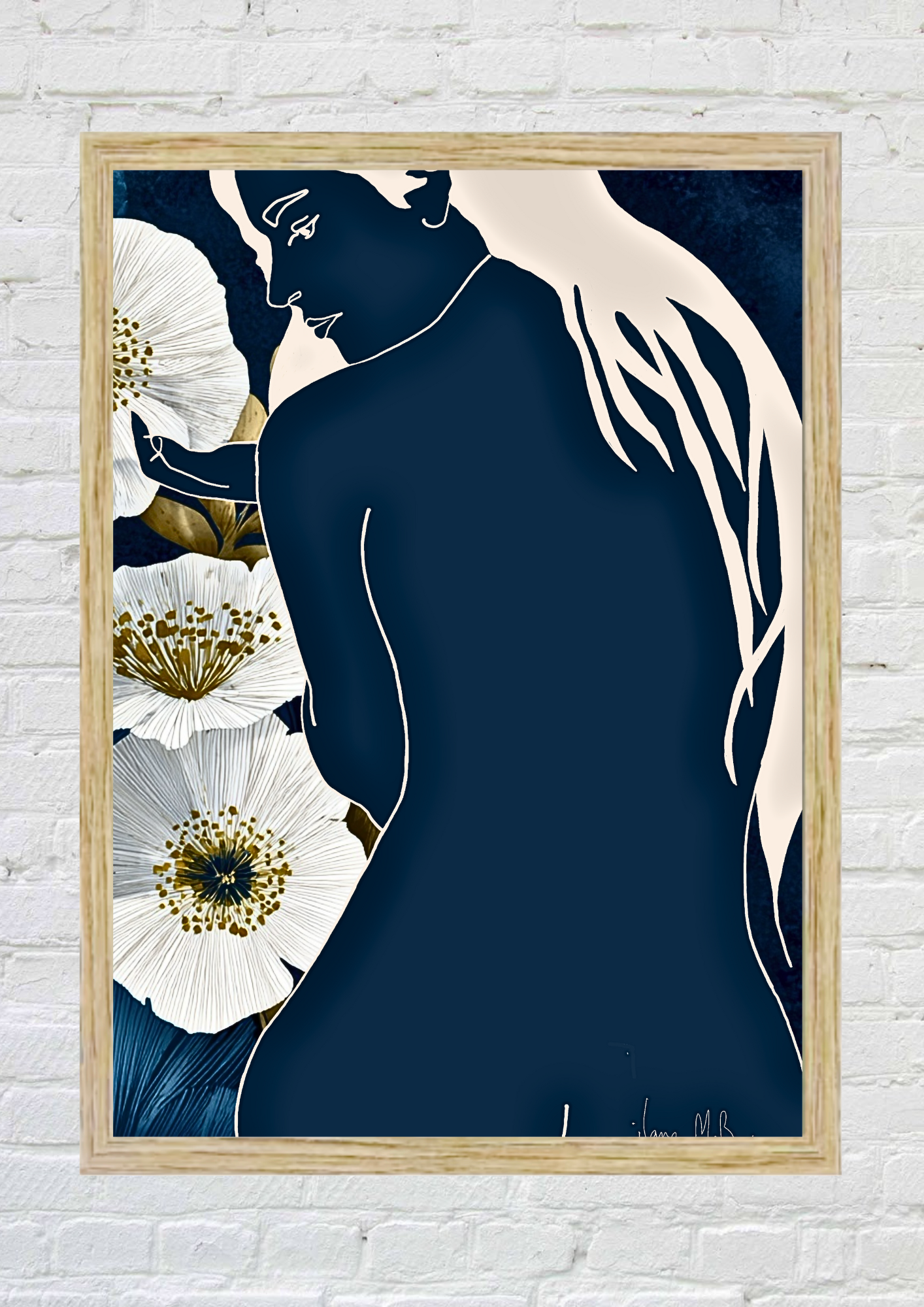 The Curve and the Stem – Art Print by Ilana McBain