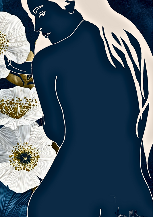 The Curve and the Stem – Art Print by Ilana McBain