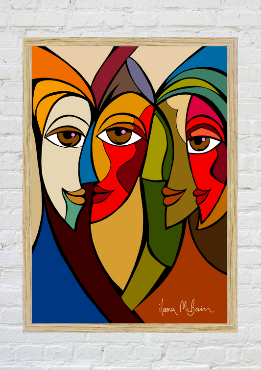 Abstract Intimacy – An Art Print by Ilana McBain