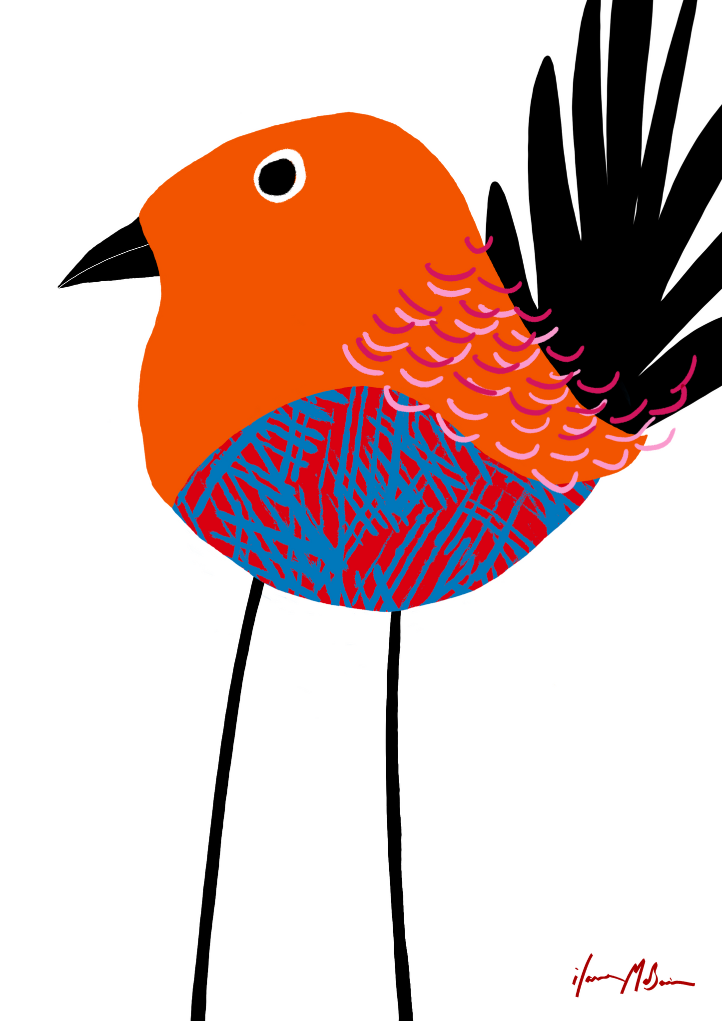 Feathered Serenity - Bird Art Print - Special Edition print