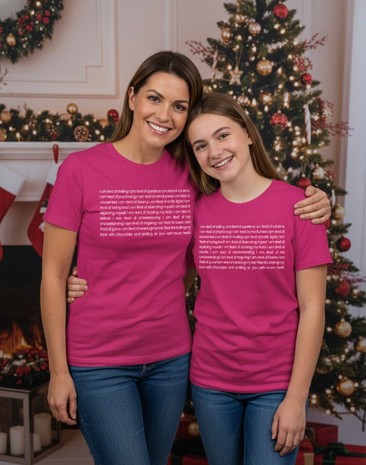 On The Ninth Day Of Christmas - Mother & Daughter Christmas Bundle: I’m Tired Tee + Ask the Fox Poetry Book