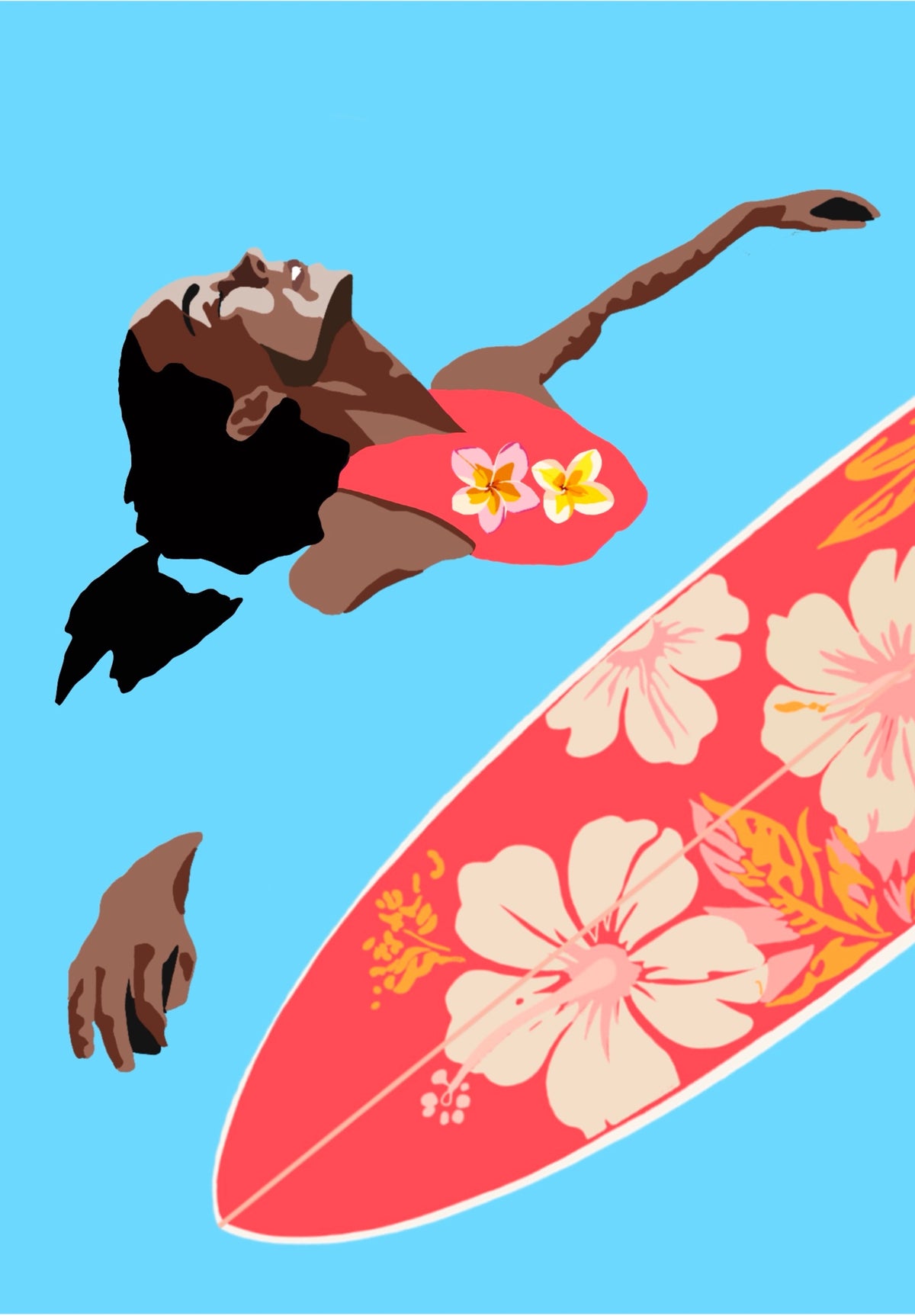 Surf Serenity contemporary surf art print by Australian artist
Ilana McBain